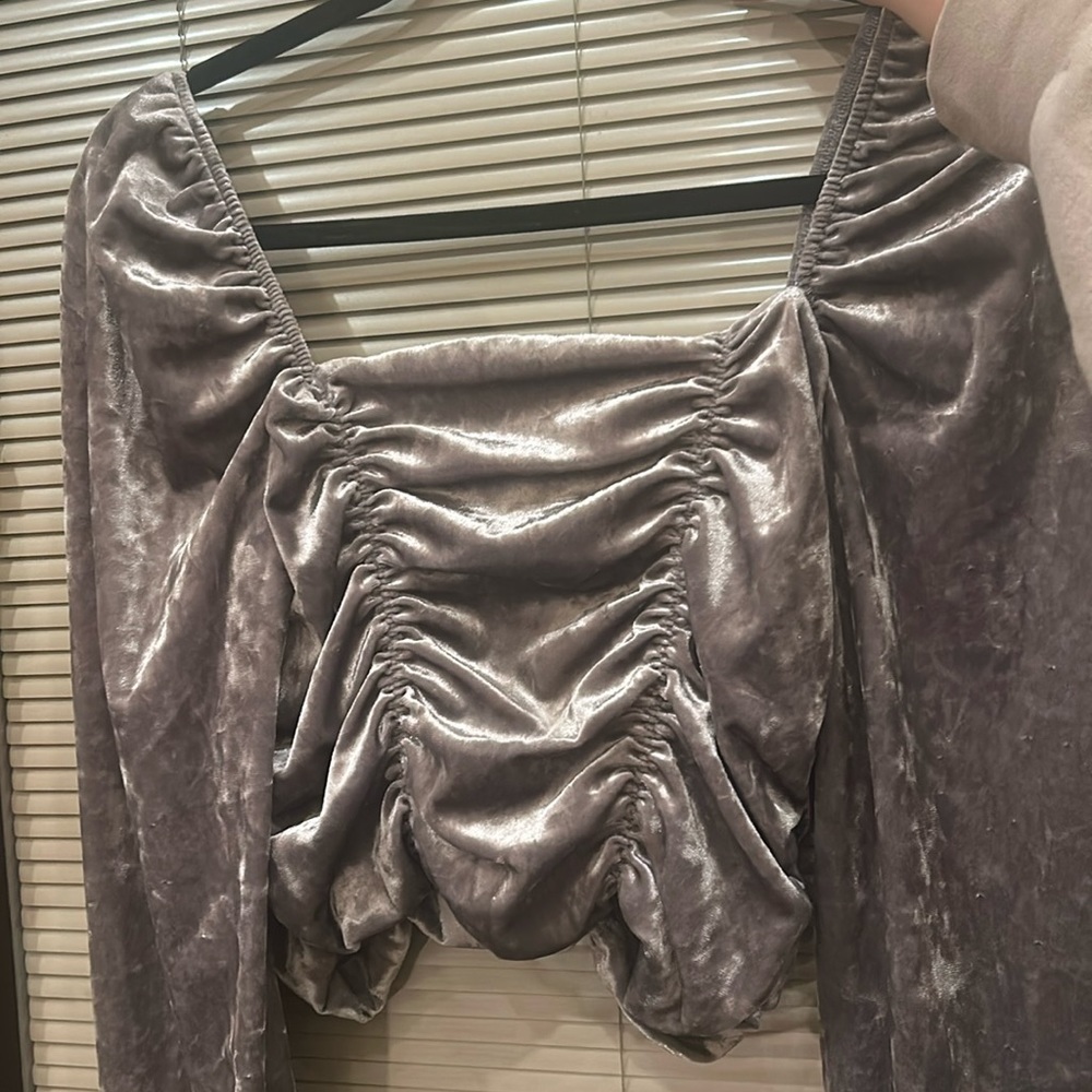 velvet top from H&M size L